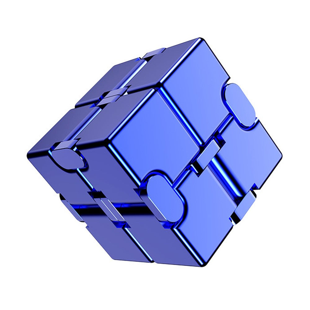 Fidget – metallisk stresskub i aluminium