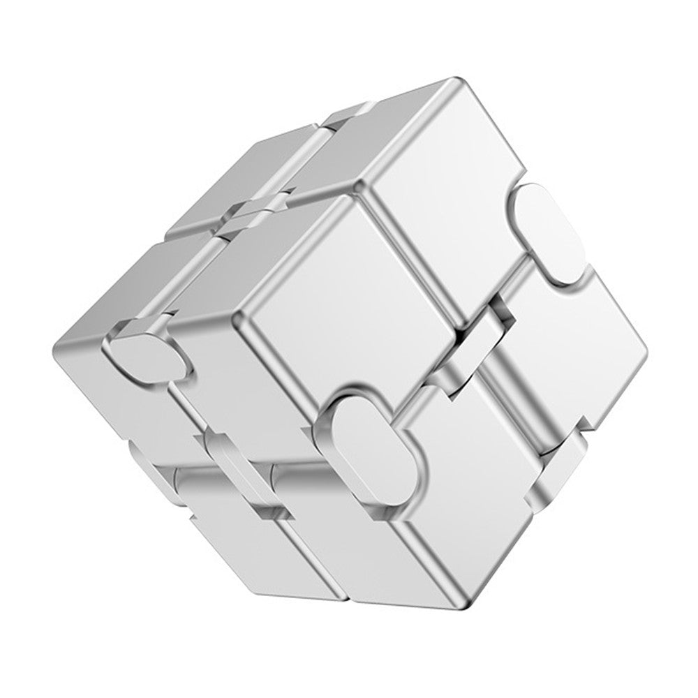 Fidget – metallisk stresskub i aluminium