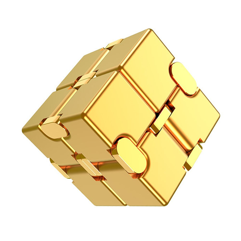 Fidget – metallisk stresskub i aluminium
