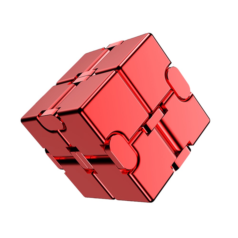 Fidget – metallisk stresskub i aluminium
