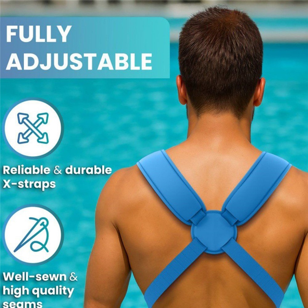 Simstöd för bebis – neoprenbälte med sits för strand och pool