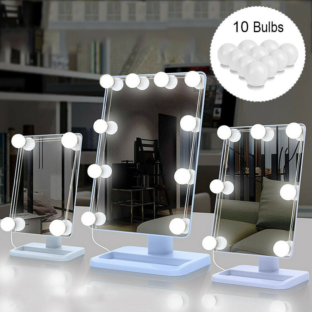 Spegelljus – 10 LED dimbar kit, USB