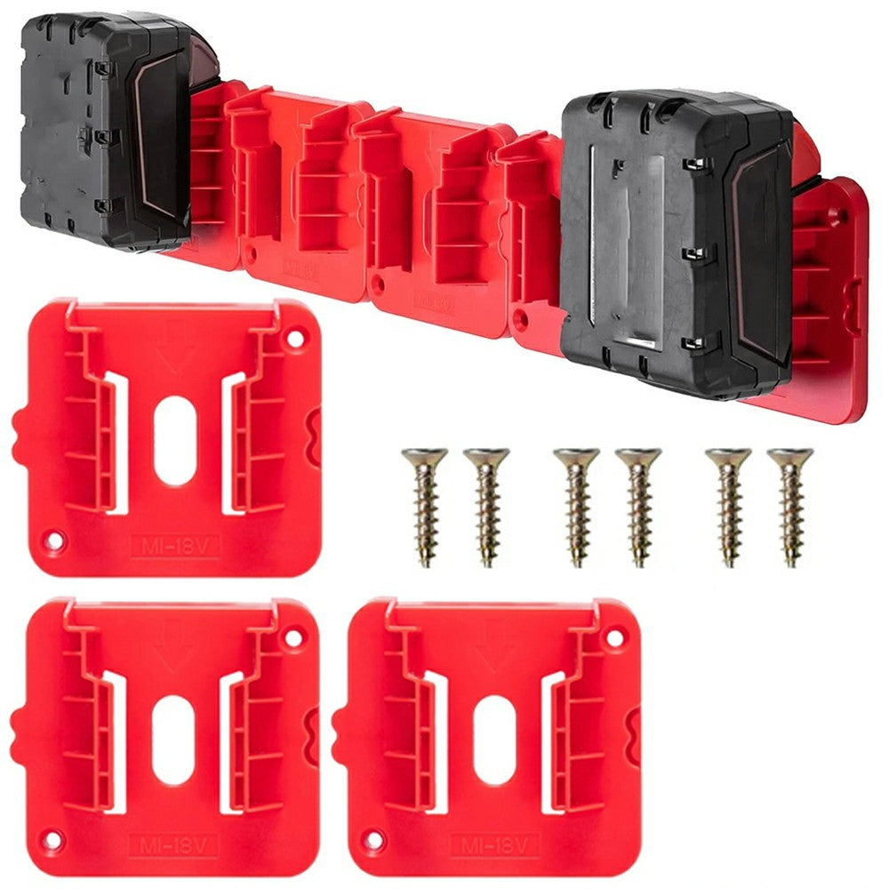 Väggfäste – batterihållare för Milwaukee M18, 3-pack