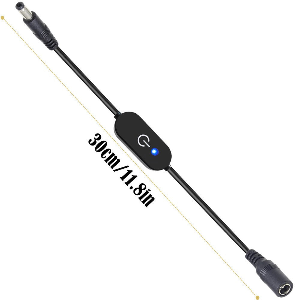 Dimmerkabel DC5.5x2.5mm – 30 cm LED touchkontroll