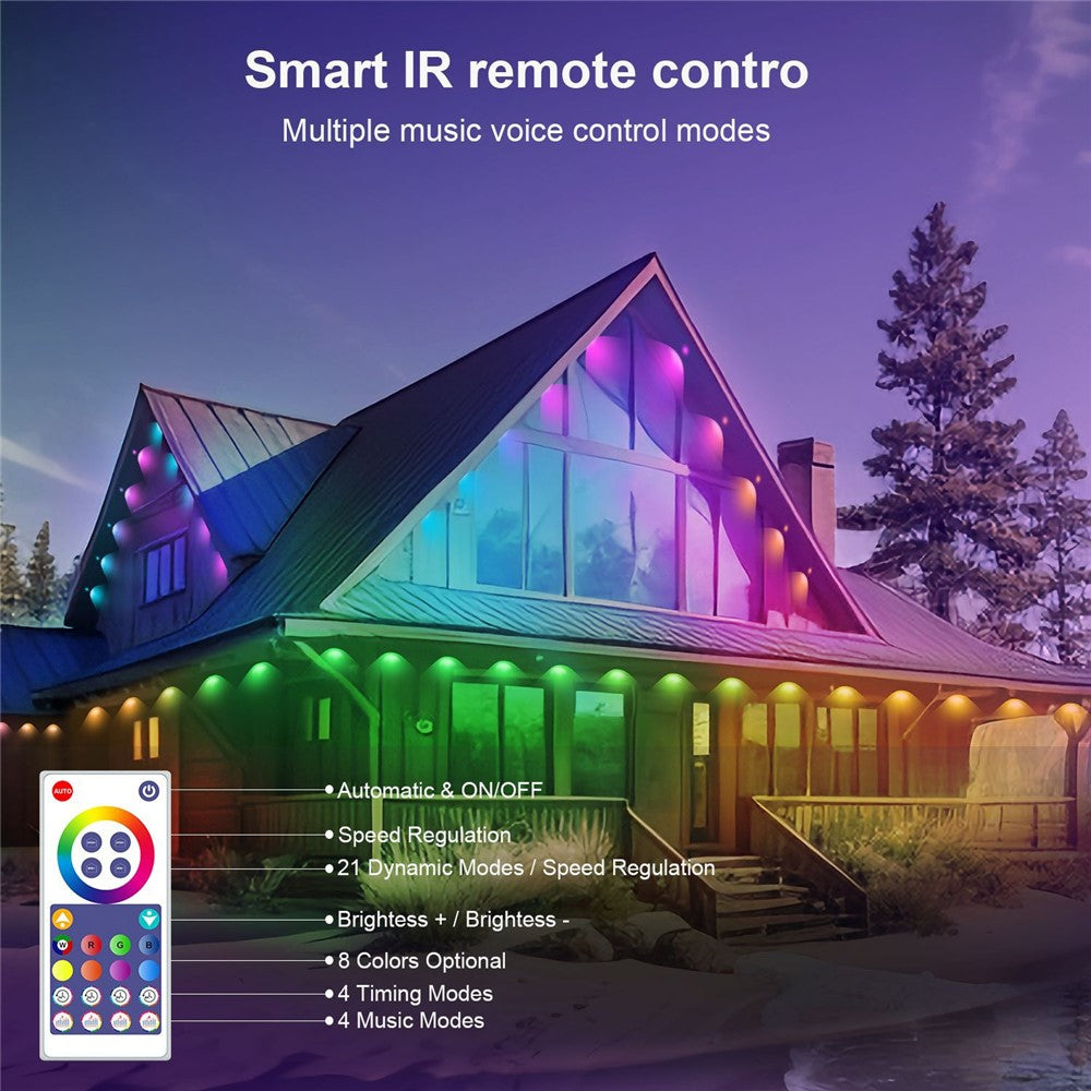 Smart LED-belysning 15M – IP67 vattentät och appstyrd