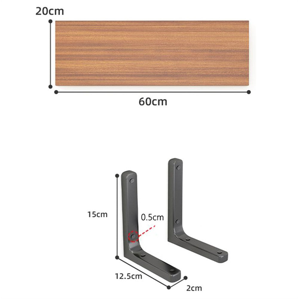 Väggbräda – 60x20cm trälist för vardagsrum & kontor