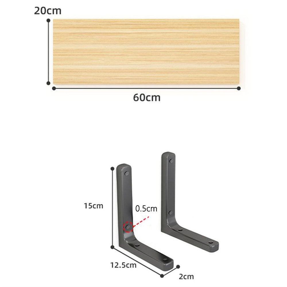 Väggbräda – 60x20cm trälist för vardagsrum & kontor