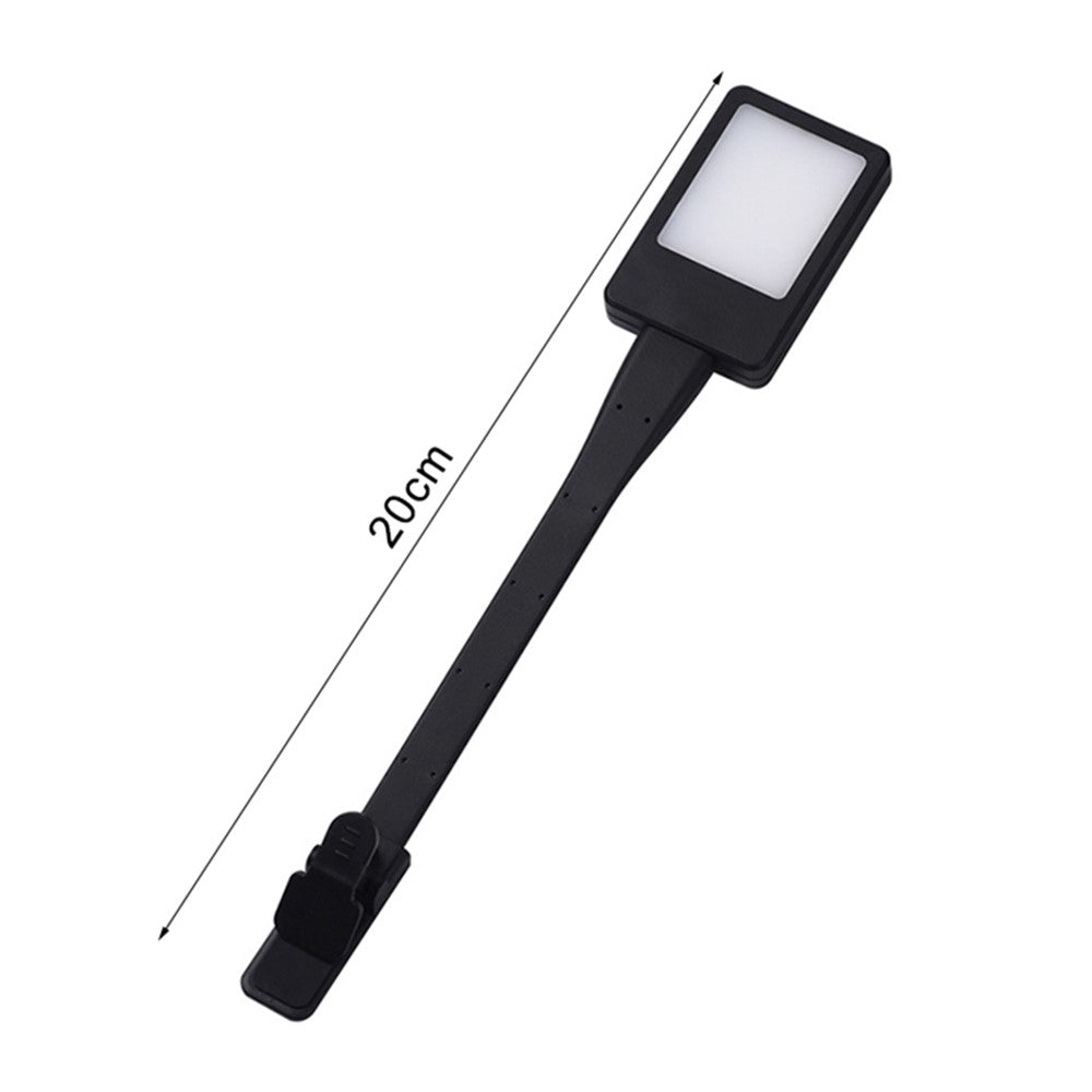 Uppladdningsbar läslampa med klämma – flexibel LED-boklampa