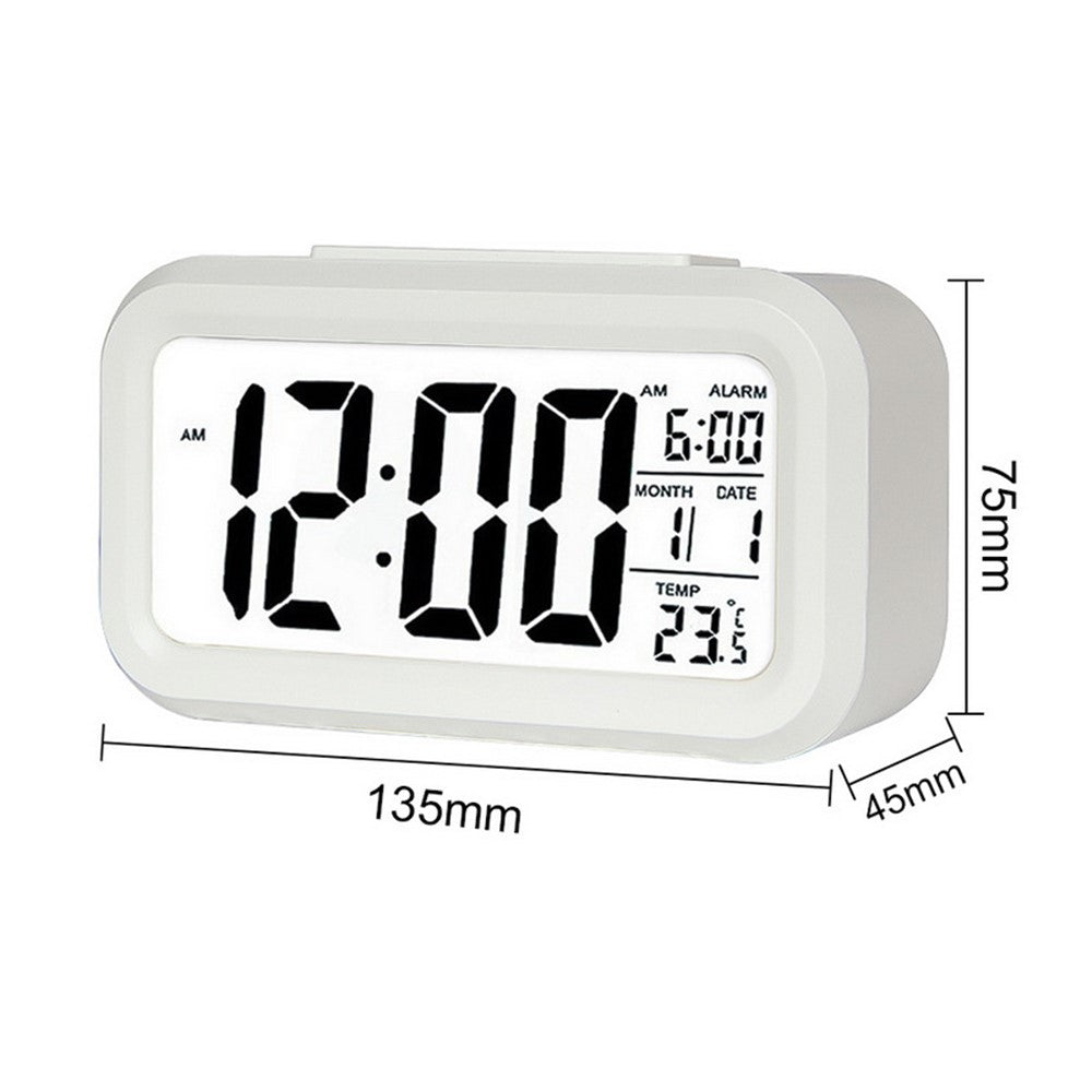 Väckarklocka – LED-display med temperatur och datum