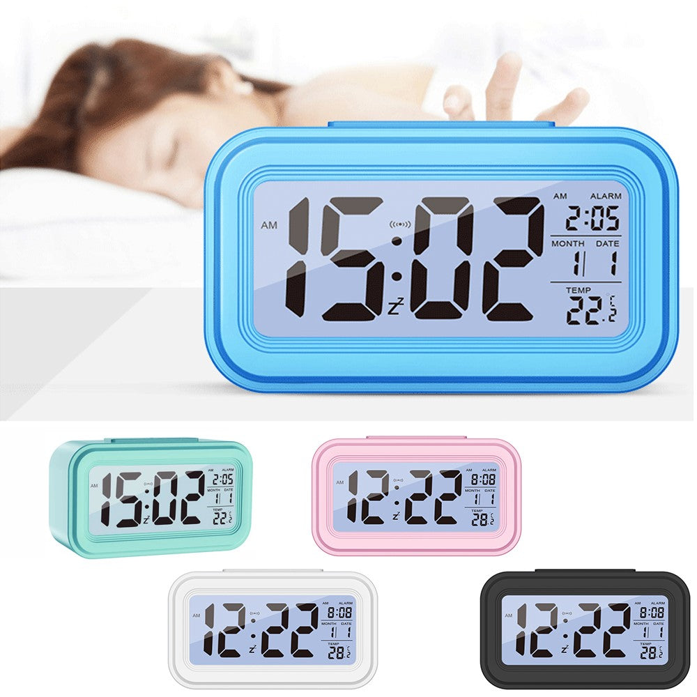 Väckarklocka – LED-display med temperatur och datum