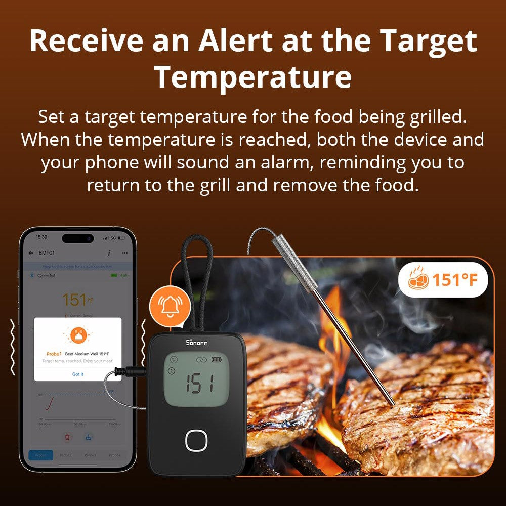 Smart köttermometer – Bluetooth och appstyrning