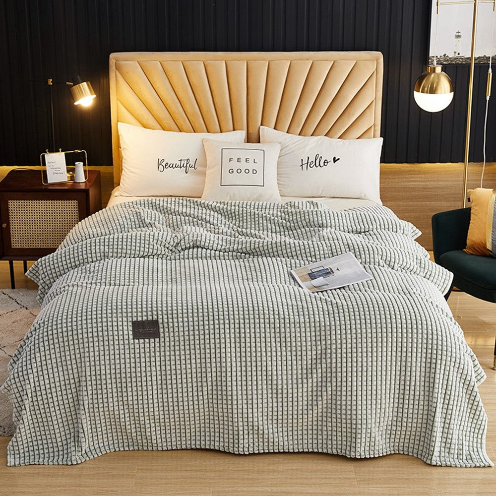 Filt – 150x200cm mjuk milk velvet pläd enfärgad