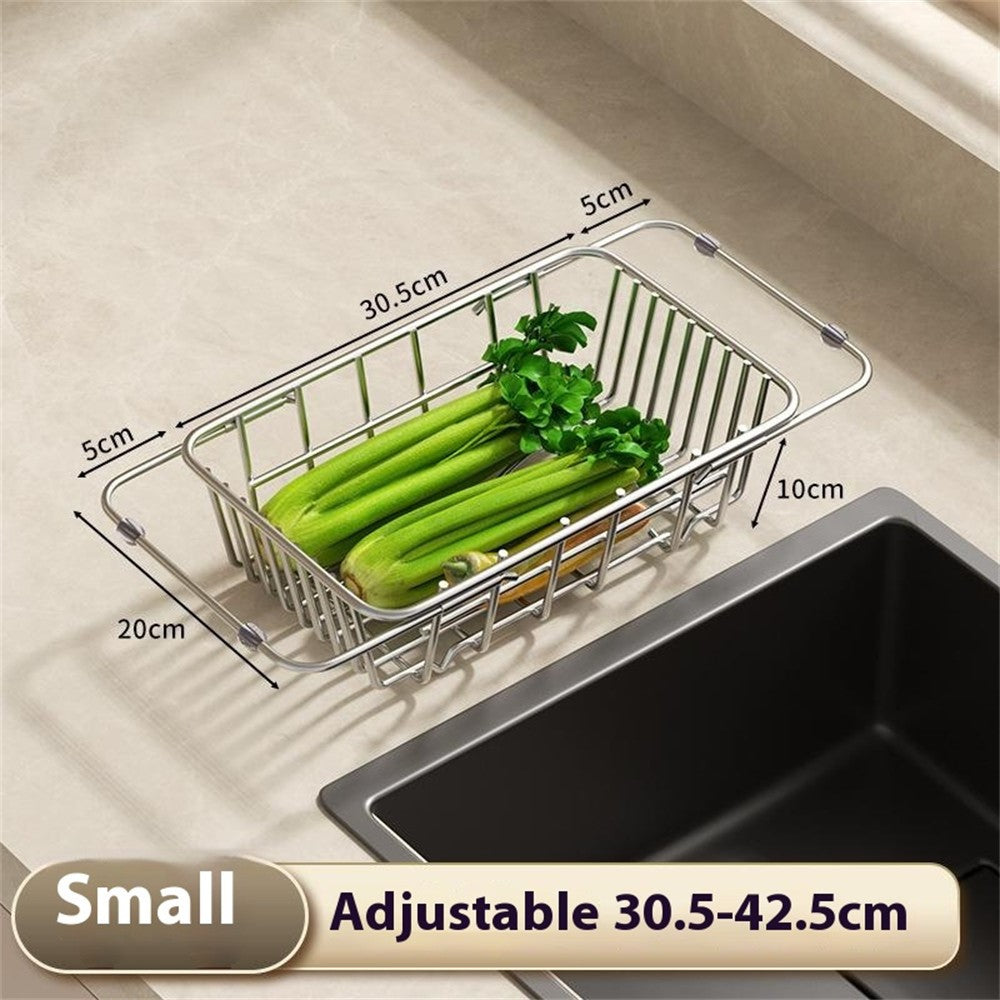 Justerbar diskställning 30–42 cm – rostfritt torkställ