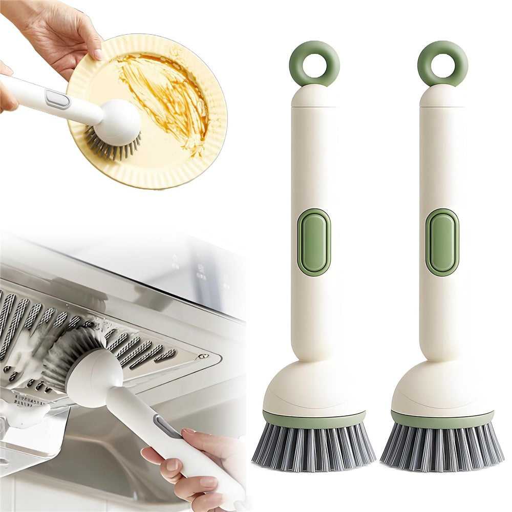 Diskborste – 2-pack roterande med tvåltank, långskaftad
