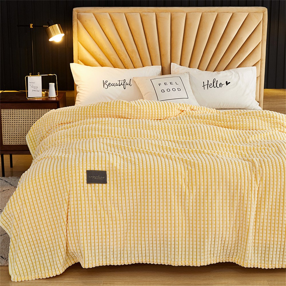 Filt – 70x100cm mjuk plyschpläd för soffa & säng