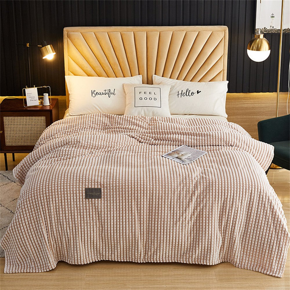 Filt – 70x100cm mjuk plyschpläd för soffa & säng
