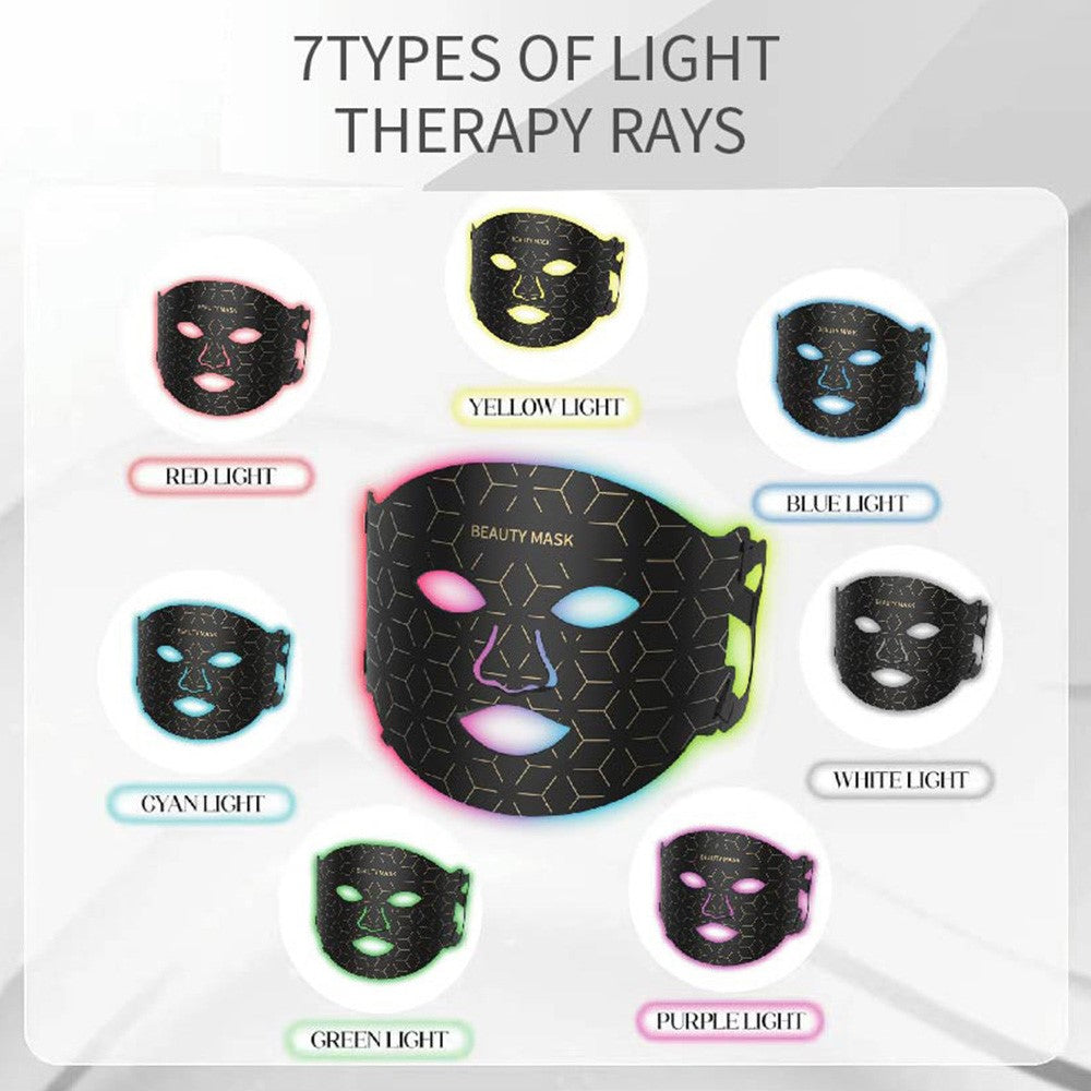 LED-mask – 7-färgers fotonterapi för hudföryngring