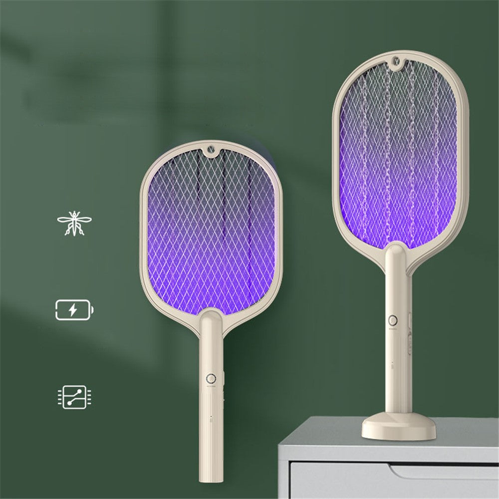 Elektrisk myggfälla 2-i-1 – racket och lampa, USB-uppladdningsbar
