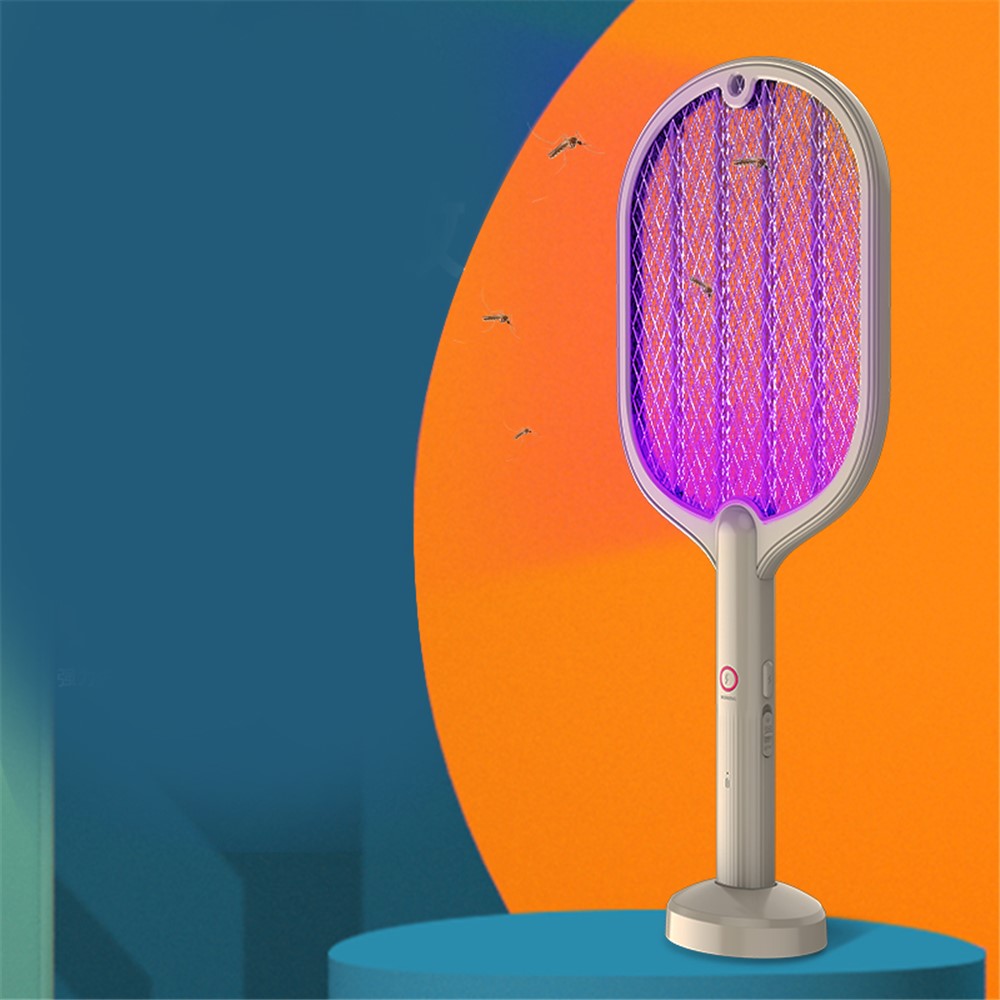 Elektrisk myggfälla 2-i-1 – racket och lampa, USB-uppladdningsbar