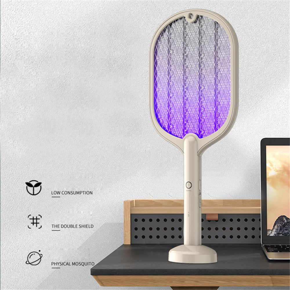 Elektrisk myggfälla 2-i-1 – racket och lampa, USB-uppladdningsbar