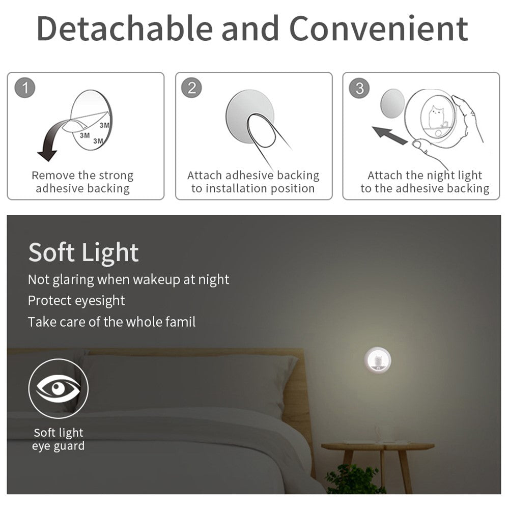 Rörelsesensorlampa K610 – trådlös LED för trappa och hall