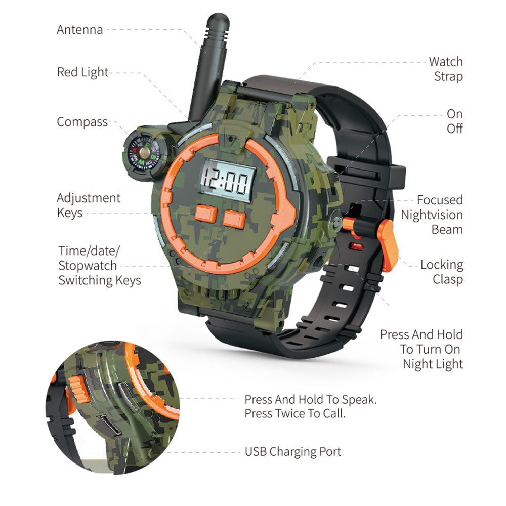Walkie-talkie – 060 2-pack handledsmodeller för barn