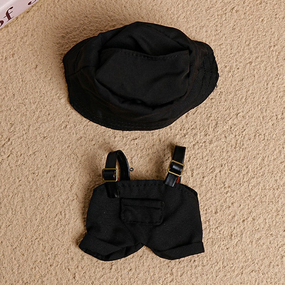 Dockkläder – fiskarhatt & overall för 17cm dockor (ingen docka)