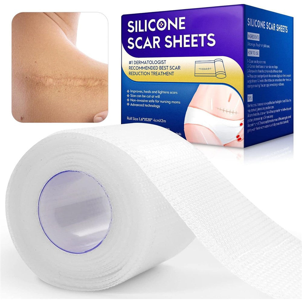 Ärrtejp – 4cm silikonbandage, 300cm rulle