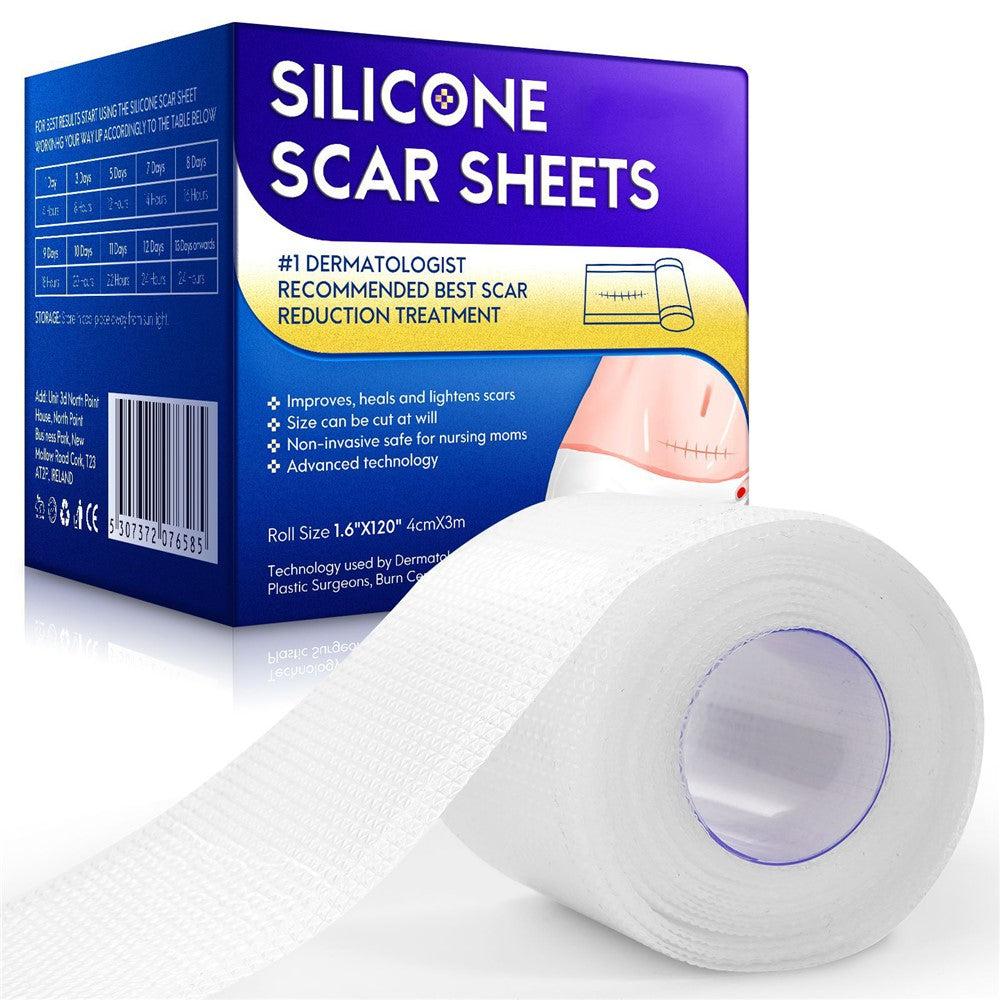 Ärrtejp – 4cm silikonbandage, 300cm rulle