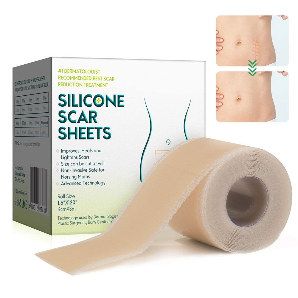 Ärrtejp – 4cm silikonbandage, 300cm rulle