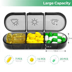 Pilldosa – 21001 21 fack, veckosortering, BPA-fri