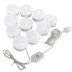 Spegelljus – 10 LED dimbar kit, USB