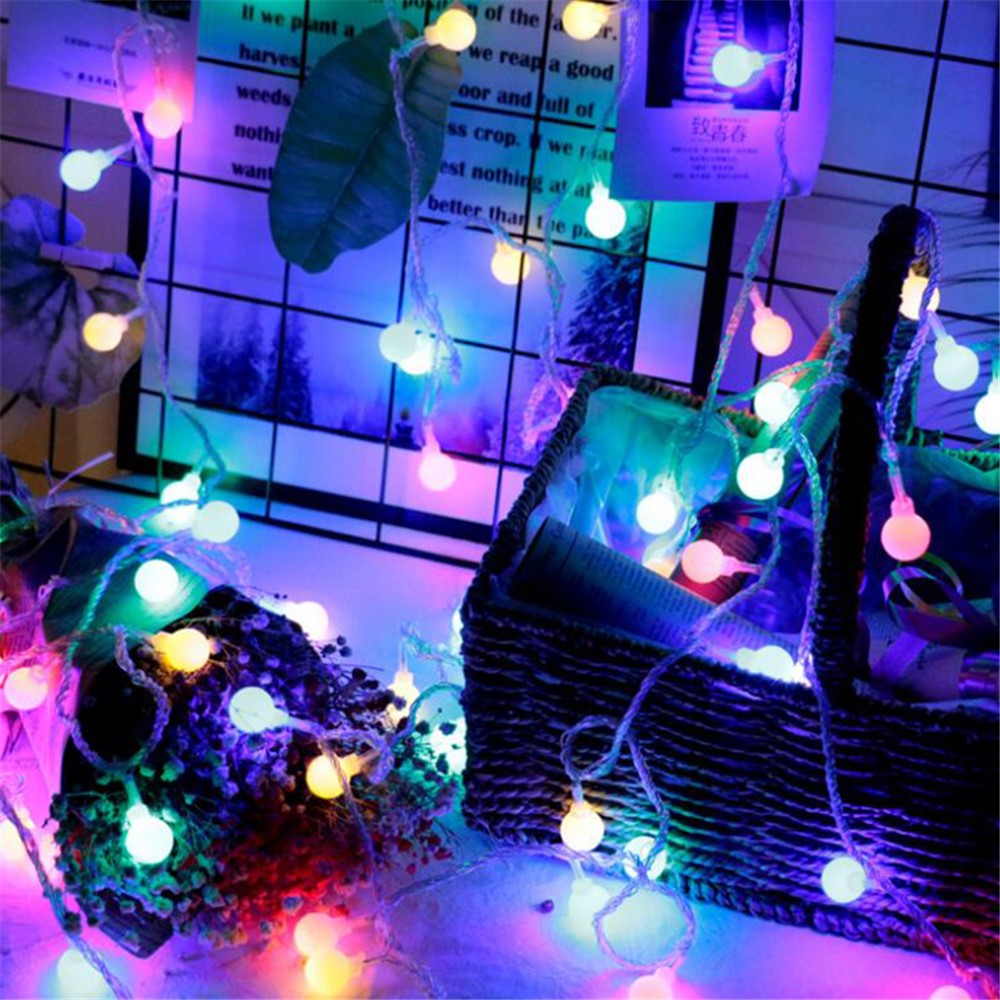 Ljusslinga – 80 LED kulformad batteridriven 10m för fest och hem