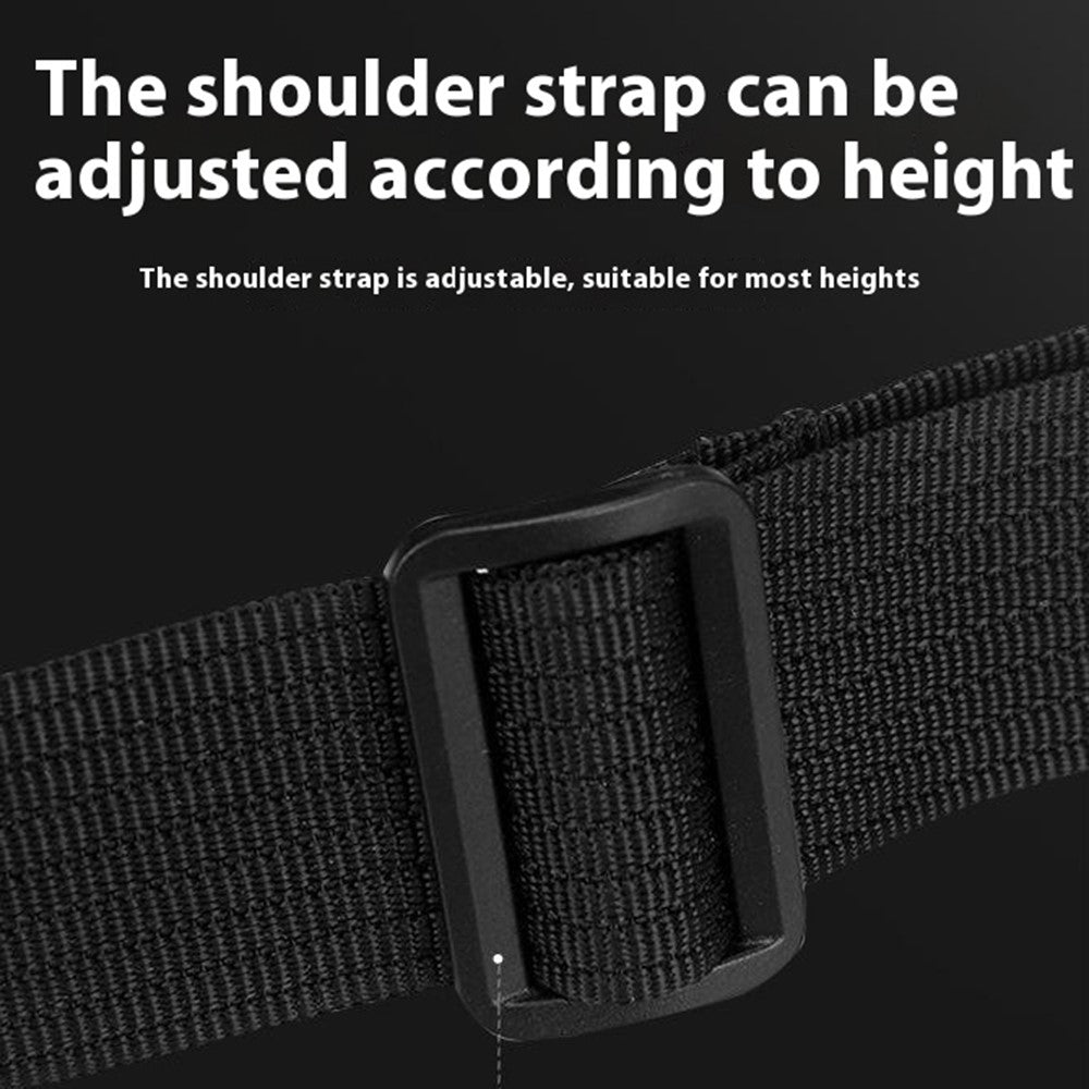 Fyrkantig crossbody-väska i nylon – vattentålig axelväska för män