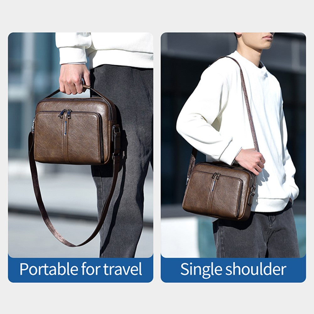 PU-läder crossbody-väska – stilren herrmodell