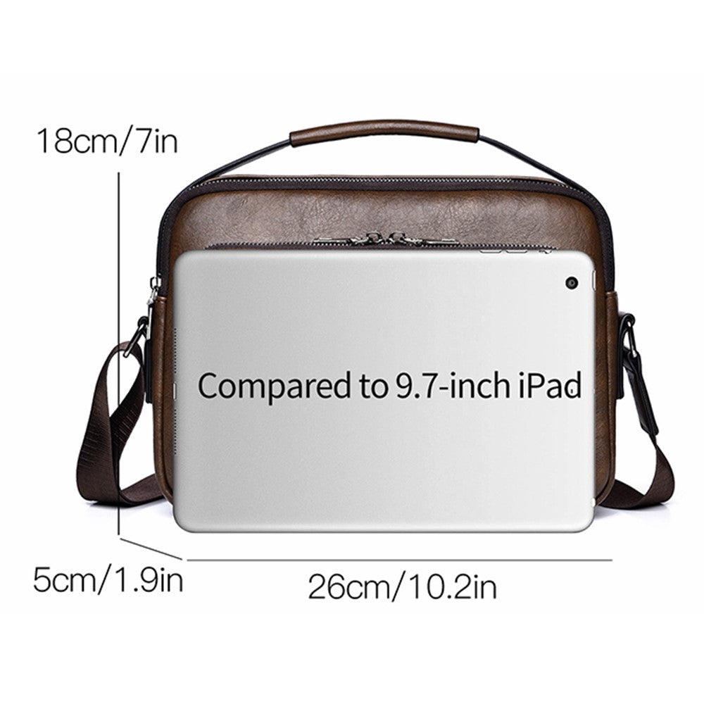 PU-läder crossbody-väska – stilren herrmodell