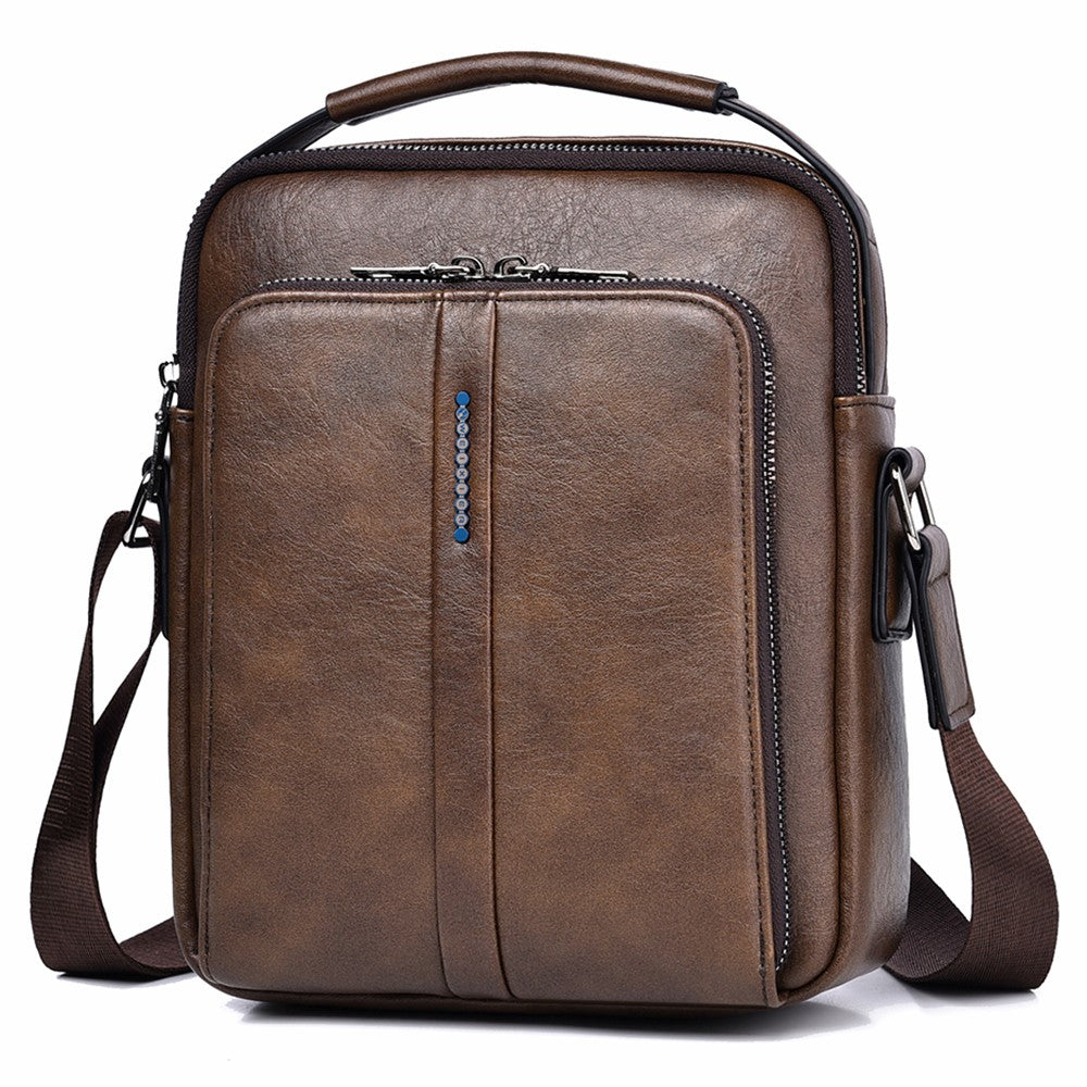 PU-läder messenger bag för män – klassisk axelväska