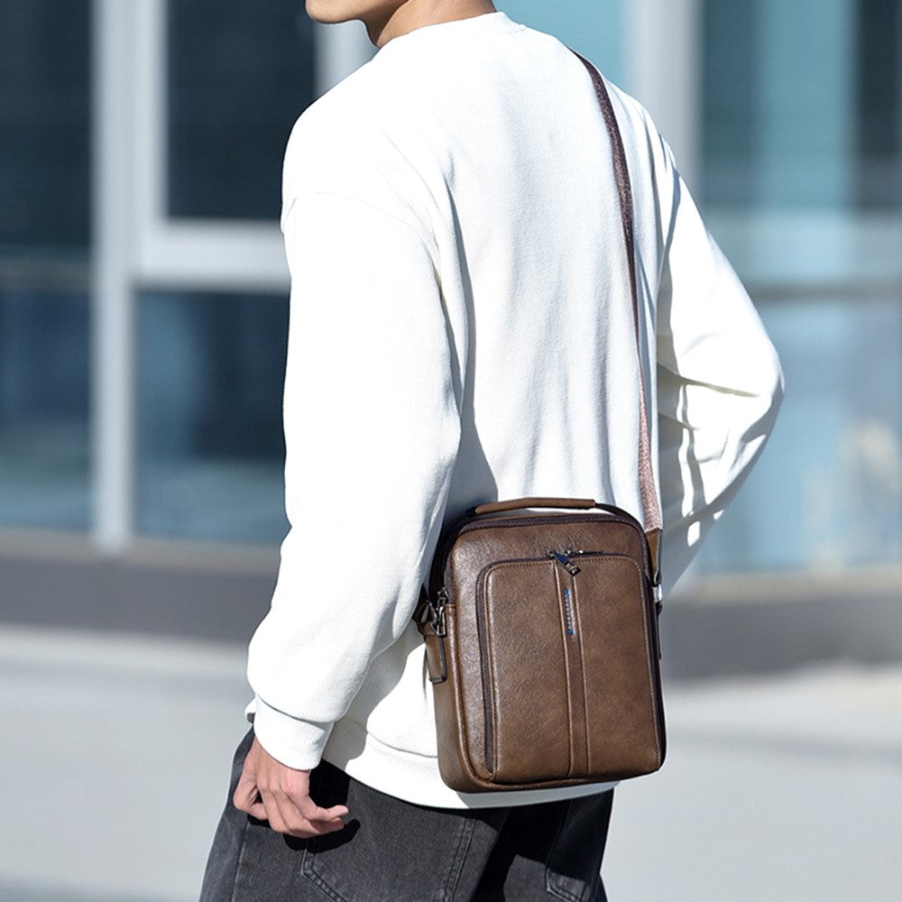 PU-läder messenger bag för män – klassisk axelväska