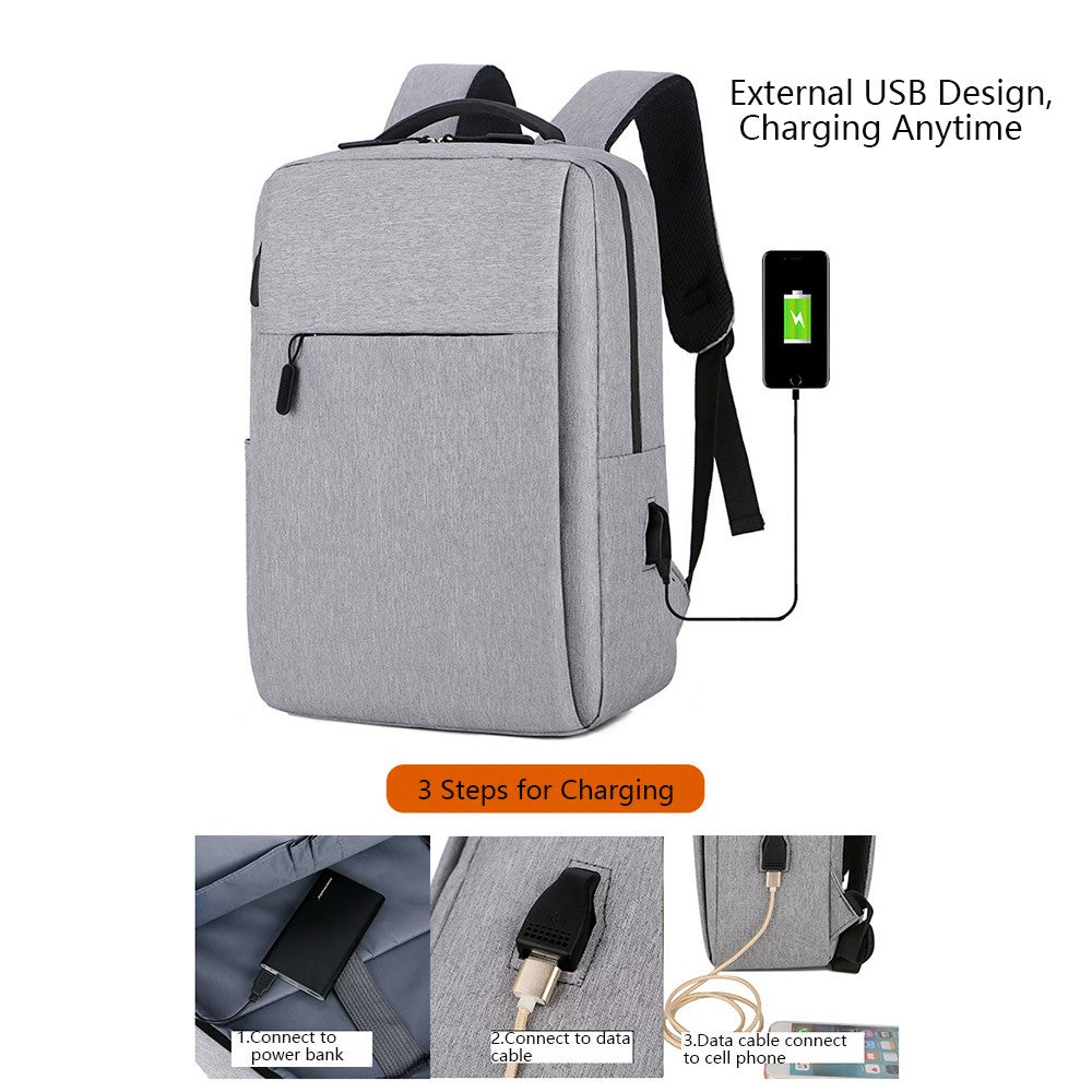Ryggsäck – Oxford-tyg, vattentät med USB-port
