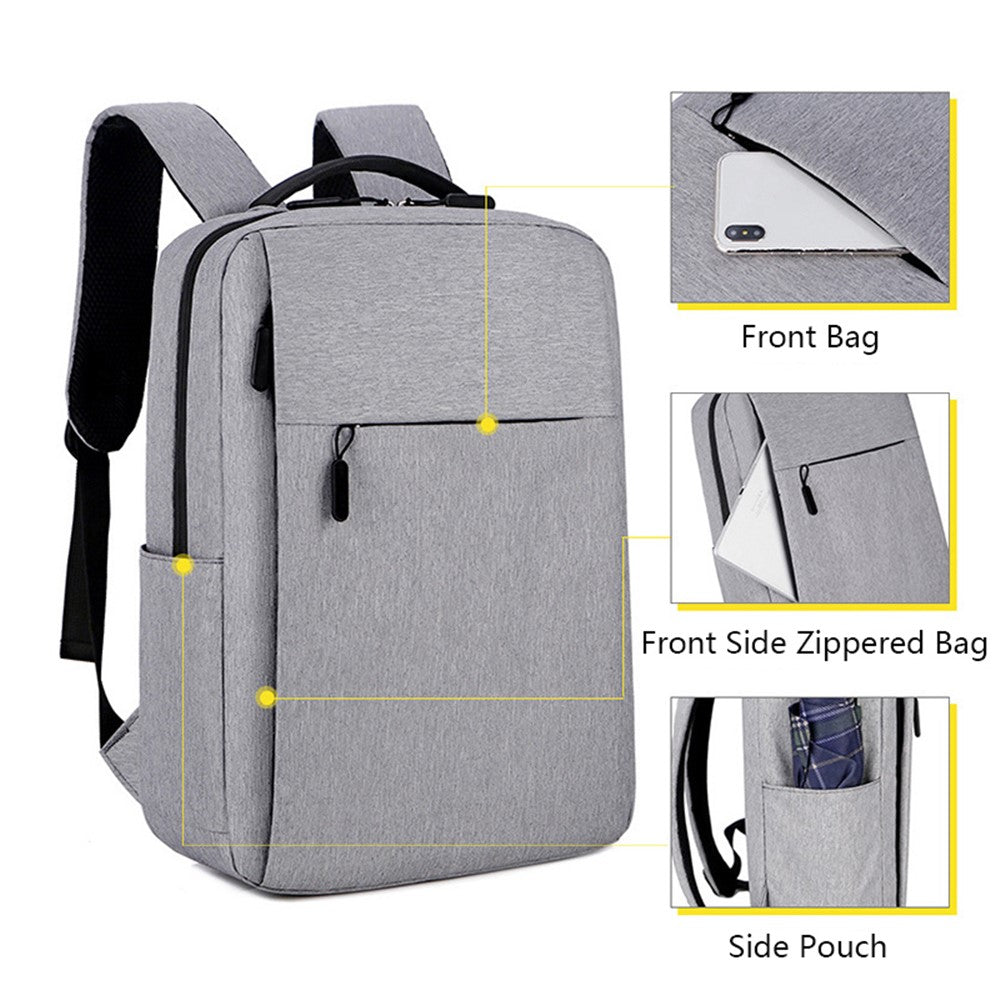 Ryggsäck – Oxford-tyg, vattentät med USB-port
