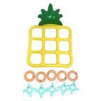 Uppblåsbart ringkastspel – ananasdesign