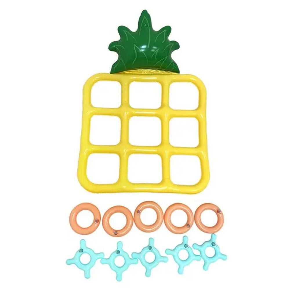 Uppblåsbart ringkastspel – ananasdesign