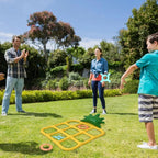 Uppblåsbart ringkastspel – ananasdesign