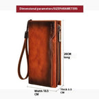 Plånbok – BANYANU N2043 vintage läder med RFID-skydd