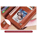 Plånbok – BANYANU N2043 vintage läder med RFID-skydd