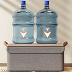 Förvaringslåda – vikbar med transparent lock, tyg
