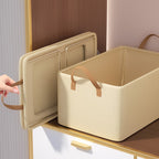 Förvaringslåda i non-woven tyg – klädorganisatör med handtag