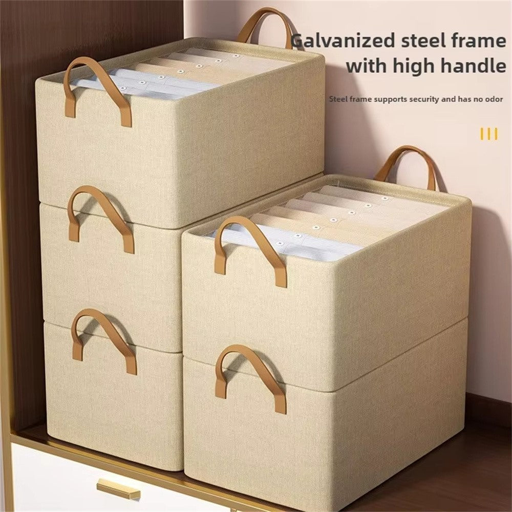Förvaringslåda i non-woven tyg – klädorganisatör med handtag