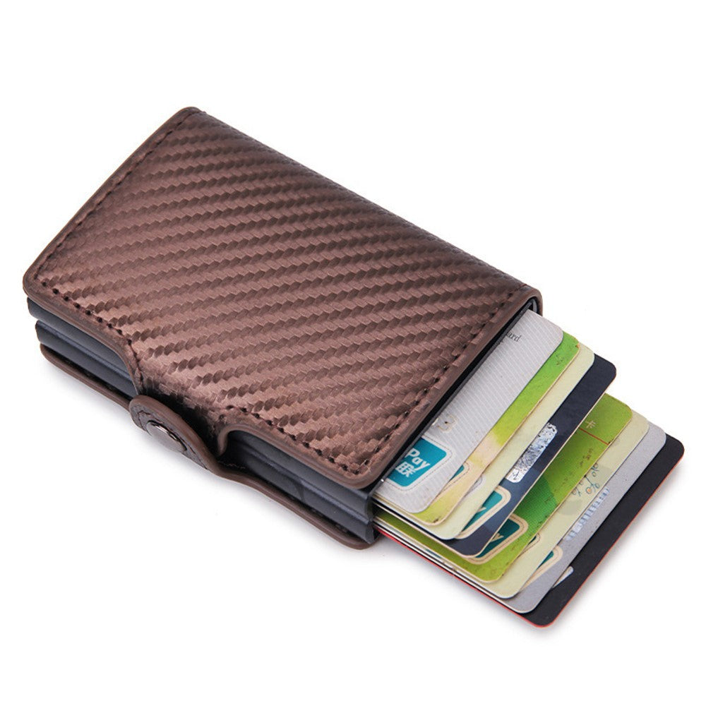 Kortfodral – RFID-blockerande, aluminium + PU-läder