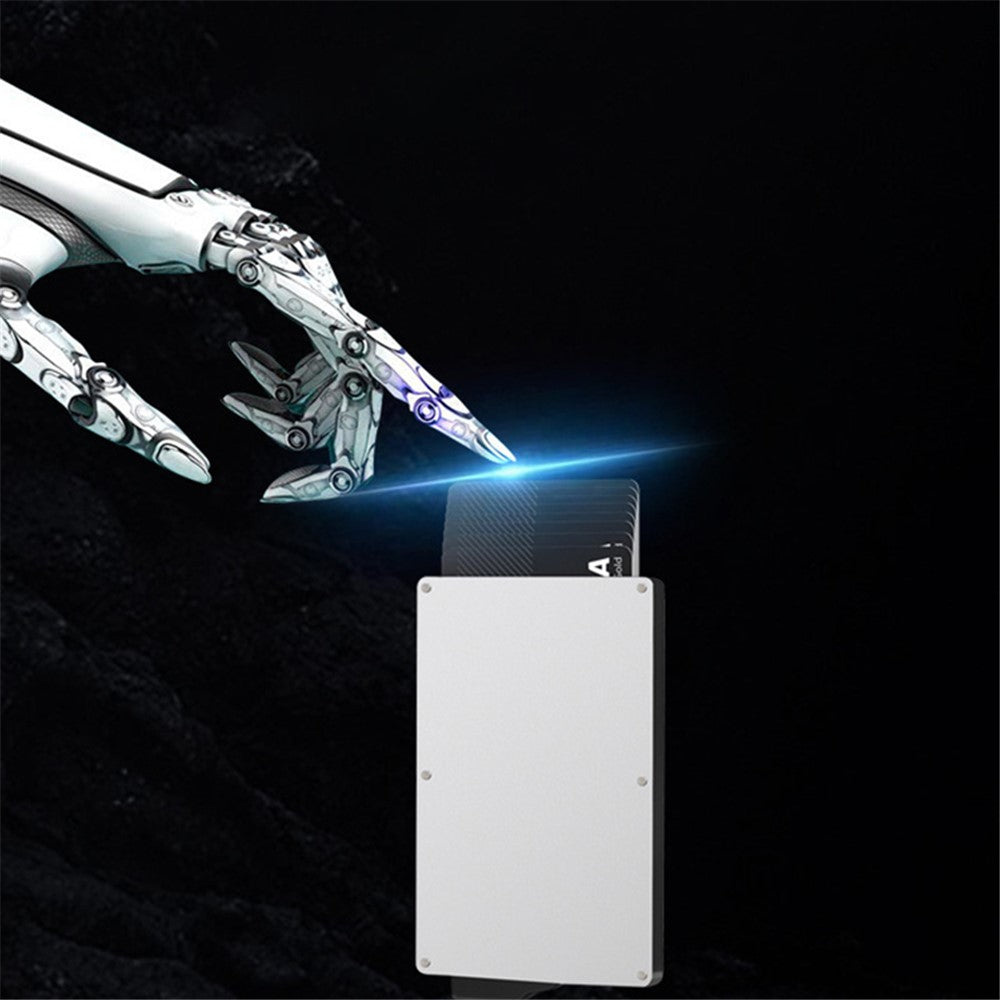 RFID-skyddat kortfodral i aluminium – pop-up funktion